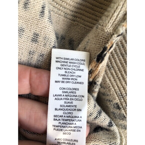 Chicos Travelers Tunic Top Slinky Knit Women’s Size L or 2 Brown Printed - Picture 9 of 11